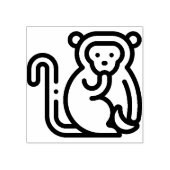 Affe Gummistempel (Prägung)