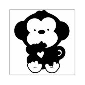 Affe Gummistempel (Prägung)