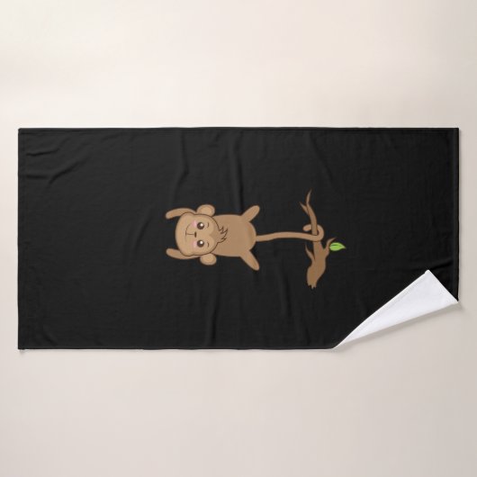 Affe hängt am Baum Badehandtuch (Badehandtuch)