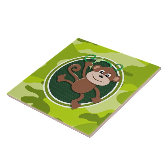 Affe; hellgrüne Camouflage, Tarnung Fliese (Seite)