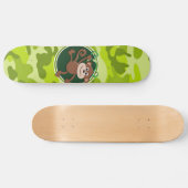 Affe; hellgrüne Camouflage, Tarnung Skateboard (Horizontal)