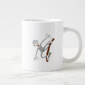 Affe herumhängend Jumbo-Tasse (Rechts)