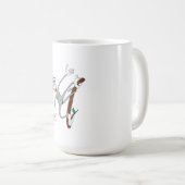 Affe herumhängend kaffeetasse (VorderseiteRechts)