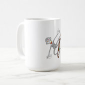 Affe herumhängend kaffeetasse (Vorderseite Links)