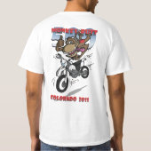 Affe-Hintern T - Shirt 2011 F+B - Weiß/Rot (Rückseite)