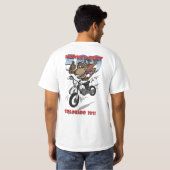 Affe-Hintern T - Shirt 2011 F+B - Weiß/Rot (Schwarz voll)