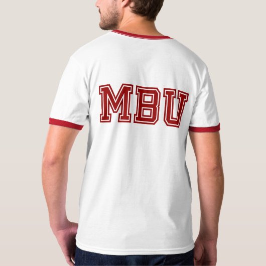 Affe-Hintern-Universität T-Shirt (Rückseite)