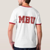 Affe-Hintern-Universität T-Shirt (Schwarz voll)