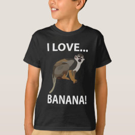 Affe I Liebe Banane Affen Kinder T-Shirt