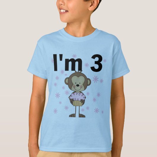 Affe I m 3 Birthday Tshirts and Gifts (Vorderseite)