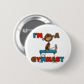 Affe, ich bin ein Turner Button (Vorne & Hinten)