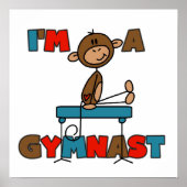 Affe Ich bin Gymnast Poster (Vorne)