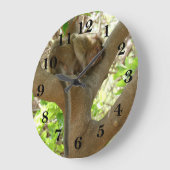 Affe - Ich bin so müde Große Wanduhr (Winkel)