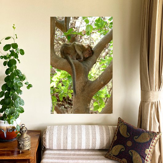 Affe - Ich bin so müde Leinwanddruck