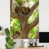 Affe - Ich bin so müde Poster (Heimbüro)