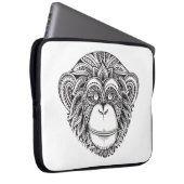 Affe Illustartion Gekritzel Laptopschutzhülle (Vorne Rechts)