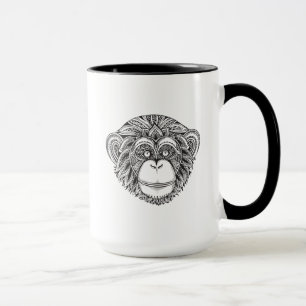 Affe Illustartion Gekritzel Tasse