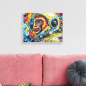 AFFE IM ALL 11 LEINWANDDRUCK (Insitu (Wohnzimmer))