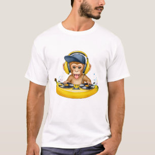 Affe im Bananenboot – Lustiger Kawaii T-Shirt