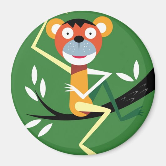 Affe im Baum Magnet (Vorne)