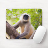 Affe im Dschungel des Ranthamborner Nationalparks Mousepad (Mit Mouse)
