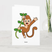 Affe im Dschungel Karte (Rückseite)