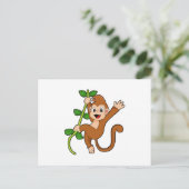 Affe im Dschungel Postkarte (Stehend Vorderseite)