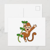 Affe im Dschungel Postkarte (Vorne/Hinten)