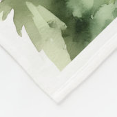 Affe im Dschungelbaumzweig Wasserfarbe Fleece Bla (Ecke)