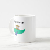 Affe im farbenfrohen Flugzeug Kaffeetasse (Vorderseite Links)