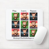 Affe im mittleren Apps mousepad (Mit Mouse)