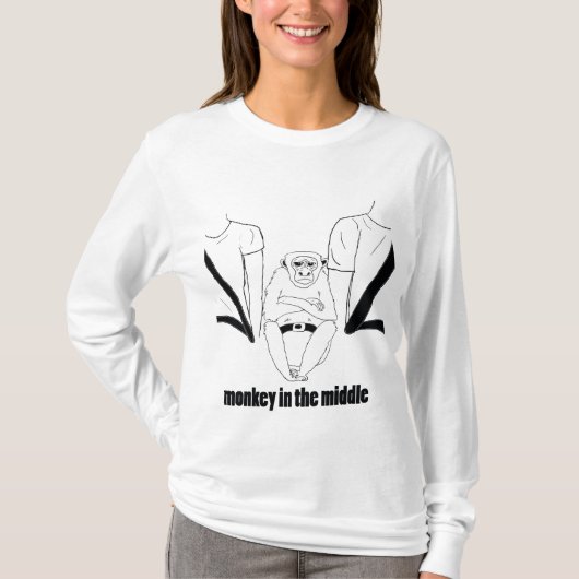 Affe im mittleren T - Shirt (Vorderseite)