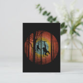 AFFE IM WALDWALD POSTKARTE (Stehend Vorderseite)