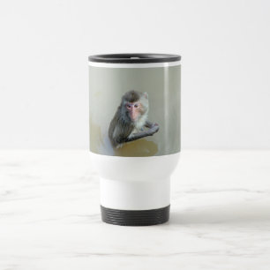 Affe im Wasser,猴子 Reisebecher