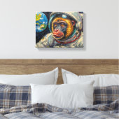 AFFE IM WELTALL 10 LEINWANDDRUCK (Insitu (Schlafzimmer))