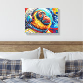 AFFE IM WELTALL 12 LEINWANDDRUCK (Insitu (Schlafzimmer))