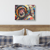 AFFE IM WELTALL 9 LEINWANDDRUCK (Insitu (Schlafzimmer))