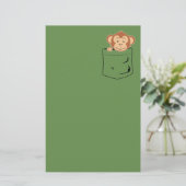 Affe in der Tasche Briefpapier (Stehend Vorderseite)