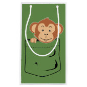 Affe in der Tasche Kleine Geschenktüte (Vorderseite)