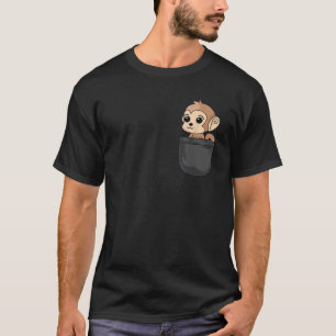 Affe in der Tasche Lustiges Geschenk für Tierliebh T-Shirt