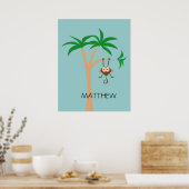 Affe in einem Baum Poster (Küche)