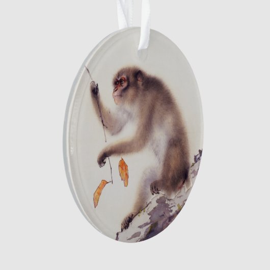 Affe in einem Persimmonbaum Ornament (Vorderseite)