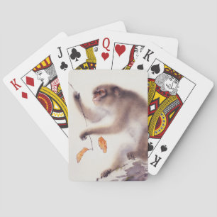 Affe in einem Persimmonbaum Spielkarten