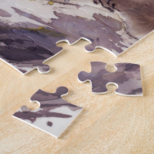 Affe in einem Persimone-Baum Puzzle (Seite)