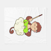 Affe in Kreuzbeinküken an Wolken Fleecedecke (Vorderseite (Horizontal))