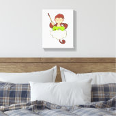 Affe in Kreuzbeinküken an Wolken Leinwanddruck (Insitu (Schlafzimmer))