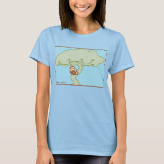 Affe in meinem T - Shirt mit Logo