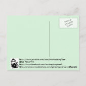 Affe in meinen Tree-Postkarten Postkarte (Rückseite)