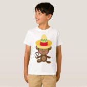 Affe in Sombrero-Geschenk T-Shirt (Vorne ganz)