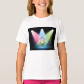 Affe in Spotlights Girls T - Shirt (Vorderseite)